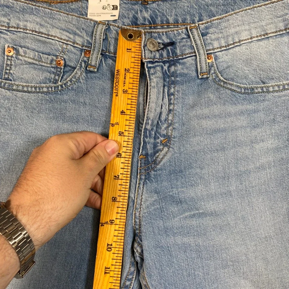 Levis 502 Regular Taper Mens Light Wash Flex Stretch Jeans 30x30 29507-1479